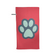Red with Blue Paw