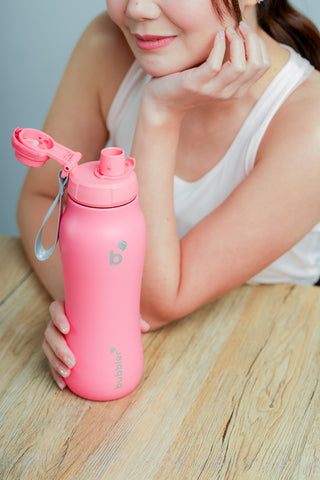 Bubbler 24oz - Coral Red