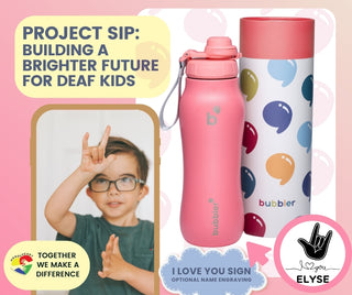 Bubbler 24oz - Hand & Heart I Love You Tumbler