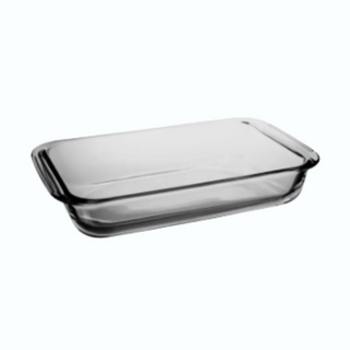 EZ Home Ideas Demeter Glass Rectangle Baking Dish Microwave Safe Food Storage Container