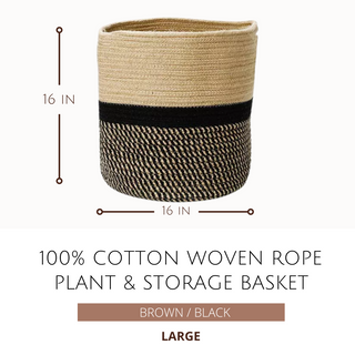 Woven Rope Plant & Storage Basket