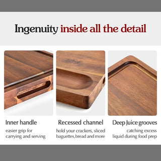 Premium Acacia Wood Reversible Cutting Board