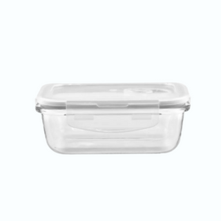 EZ Home Ideas Tyche Glass Rectangle Baking Dish Microwave Safe Leak Proof Glass Food Storage Containers With Cover