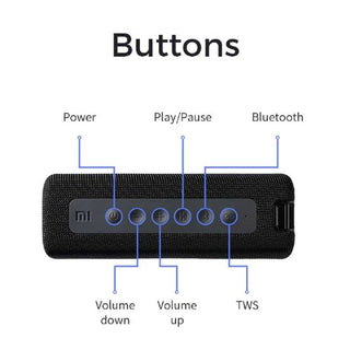 Mi Portable Bluetooth Speaker (16w) Black