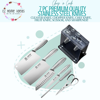 7 PC Premium Quality Stainless Steel Knife Set