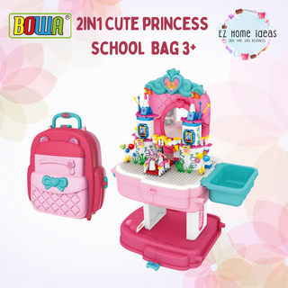 BOWA 2 in 1 Cute Princess School Bag 3+