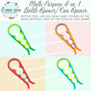 Multi-Purpose 4-in-1 Bottle Opener Can Opener