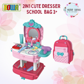 BOWA 2 in 1 Cute Dresser School Bag 3+