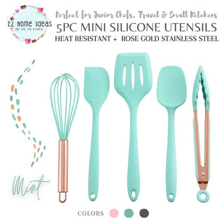 5pcs Mini Silicone Kitchen Utensils