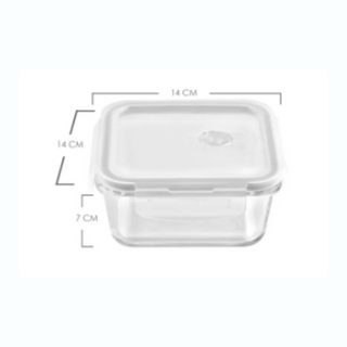 EZ Home Ideas Dia Glass Square Baking Dish Microwave Safe Leak Proof Glass Food Storage Containers With Cover