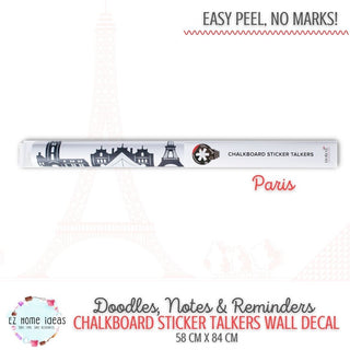 Chalkboard Sticker Talkers Wall Decal - Cities Collection