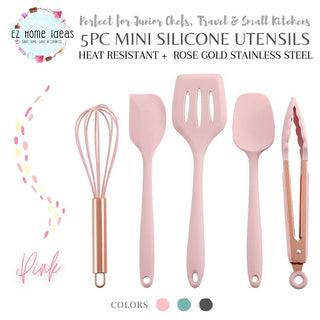 5pcs Mini Silicone Kitchen Utensils