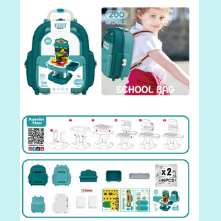 BOWA 2 in 1 Zoo Animals School Bag 3+