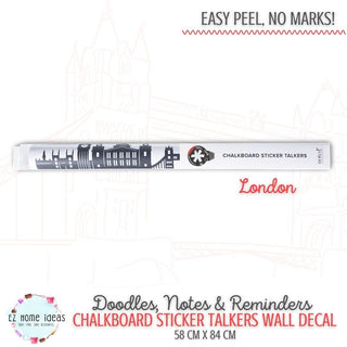 Chalkboard Sticker Talkers Wall Decal - Cities Collection