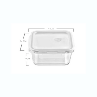 EZ Home Ideas Dia Glass Square Baking Dish Microwave Safe Leak Proof Glass Food Storage Containers With Cover
