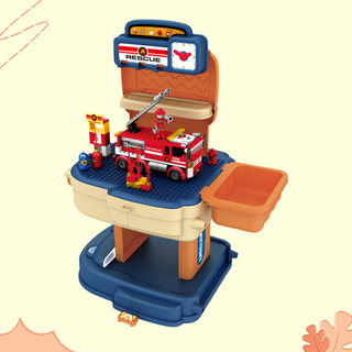BOWA 2 in 1 Cute Fireman School Bag 3+