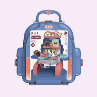 BOWA 3 in 1 Pet House School Bag 3+