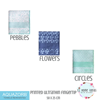 Aquazorb Printed Ultrathin Fingertip Towel