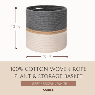 Woven Rope Plant & Storage Basket