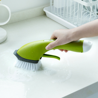 Automatic Soap & Water Spray Multi-Purpose Cleaning Brush | Scrub