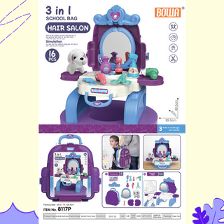 BOWA 3 in 1 Hair Salon School Bag 3+