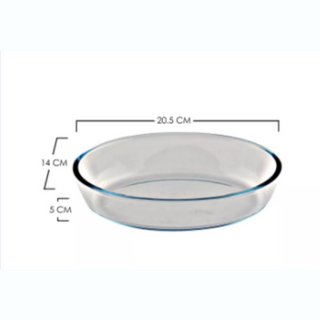 EZ Home Ideas Artemis Glass Oval Baking Dish Microwave Safe Glass Food Storage Container
