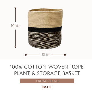 Woven Rope Plant & Storage Basket