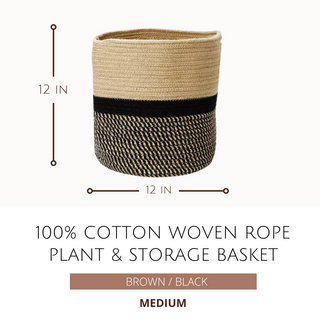 Woven Rope Plant & Storage Basket