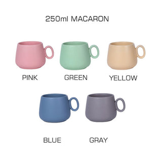 Macaron Ceramic Mug Plain 250ml