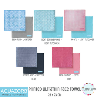 Aquazorb Printed Ultrathin Face Towel Sets