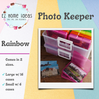 EZ Home Ideas Photo Keeper. Craft Keeper. Organizer for photos, crafts supplies, flashcards, etc.