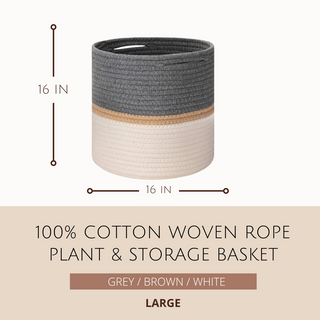 Woven Rope Plant & Storage Basket